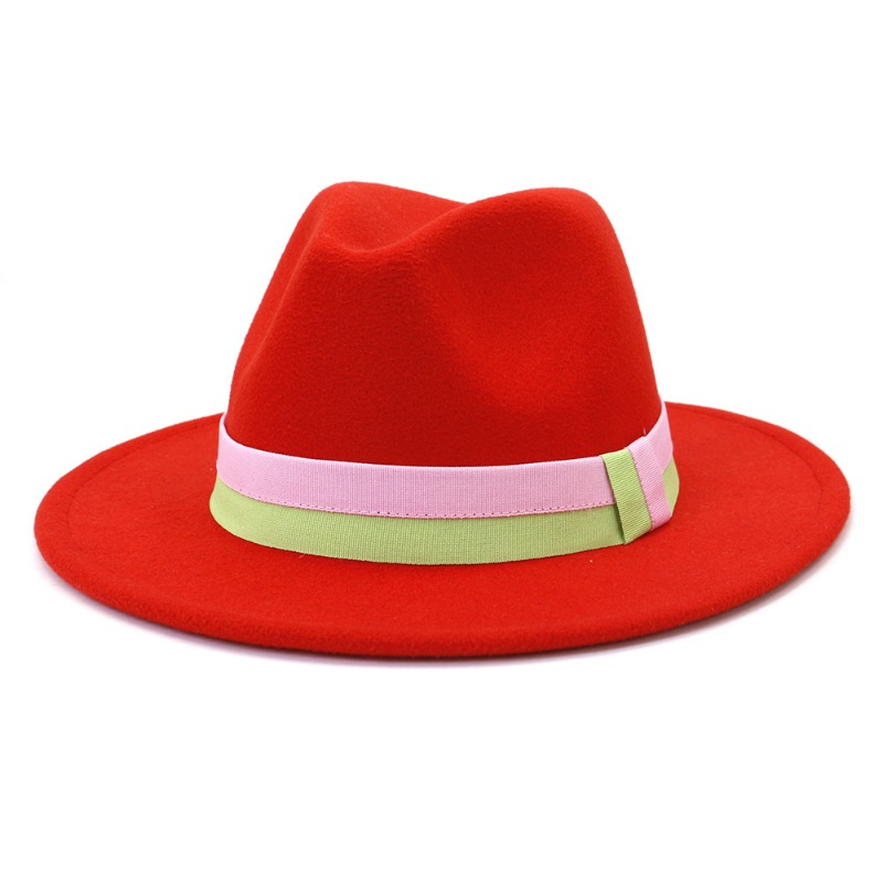 Unisex Autumn Winter New Wide  - Fedora Hat Wool recension och pris