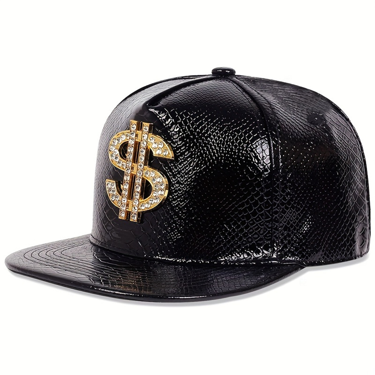 Leather Metallic Dollar Sign B - Baseball Cap Structured recension och pris