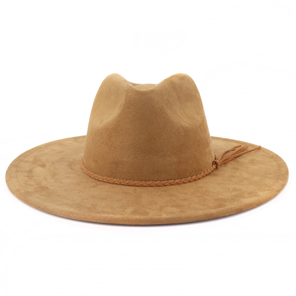 Vegan Suede Hat Teardrop shape - Fedora Hat Wool recension och pris