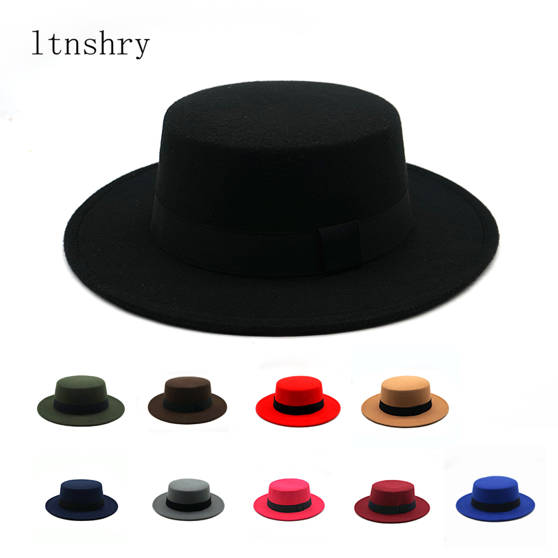 Winter Autumn Imitation Woolen - Fedora Hat Wool recension och pris