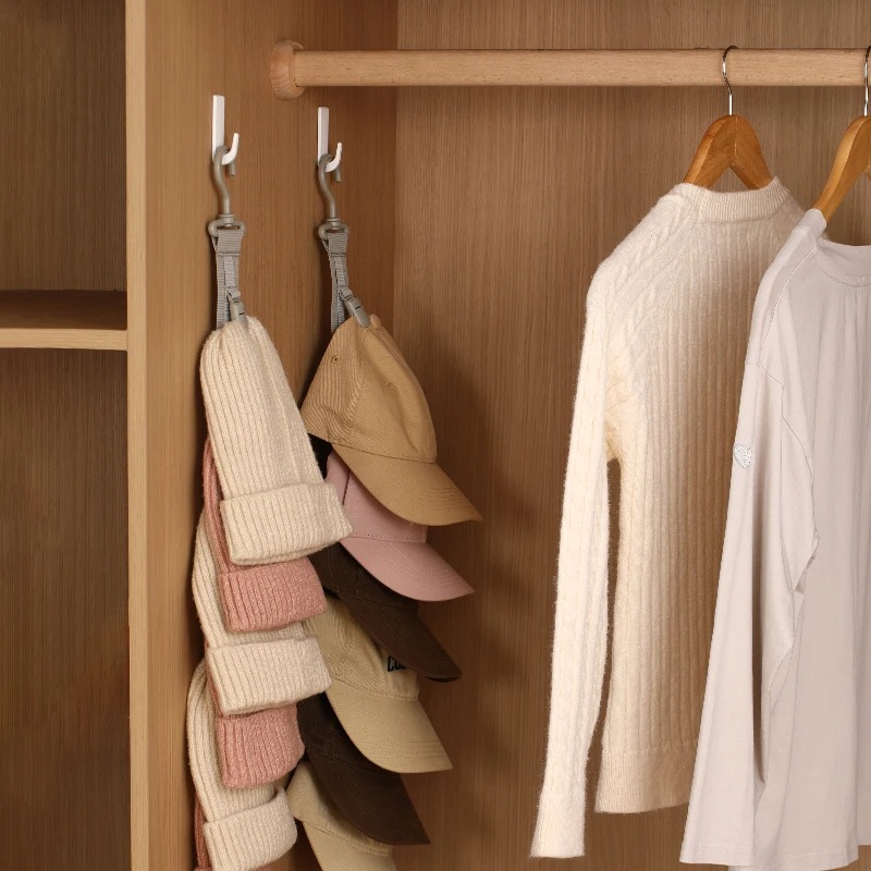 Wardrobe Hat Rack Hanging Rope - Baseball Cap Structured recension och pris
