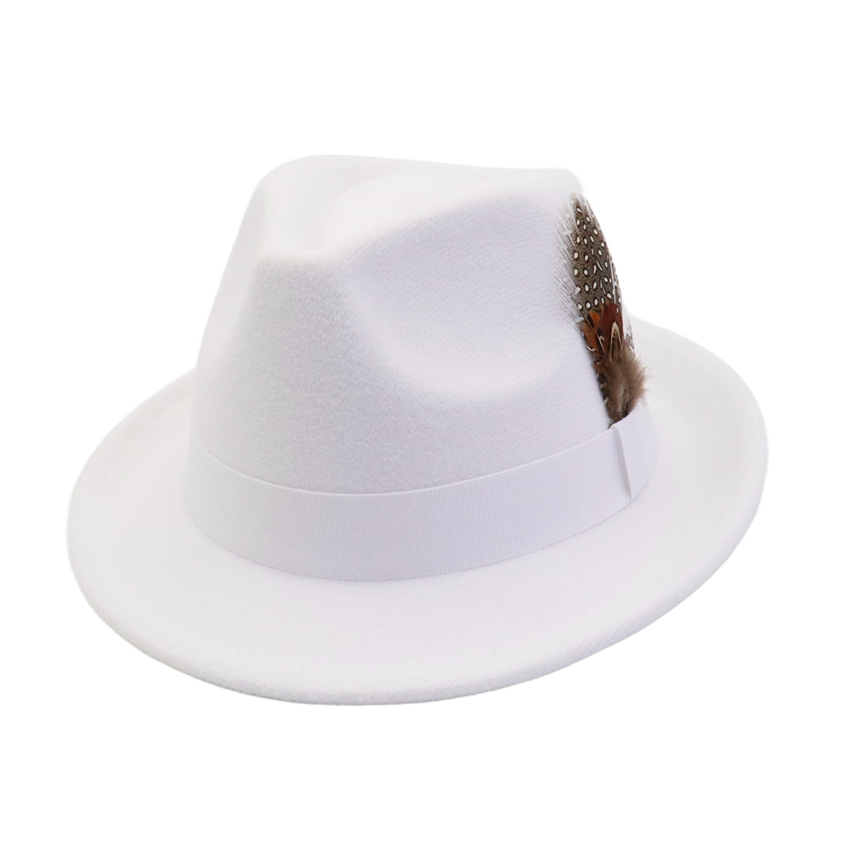 Unisex Autumn Winter Vintage W - Fedora Hat Wool recension och pris