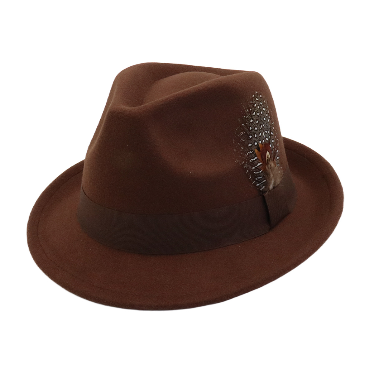 Unisex Autumn Winter Vintage W - Fedora Hat Wool recension och pris